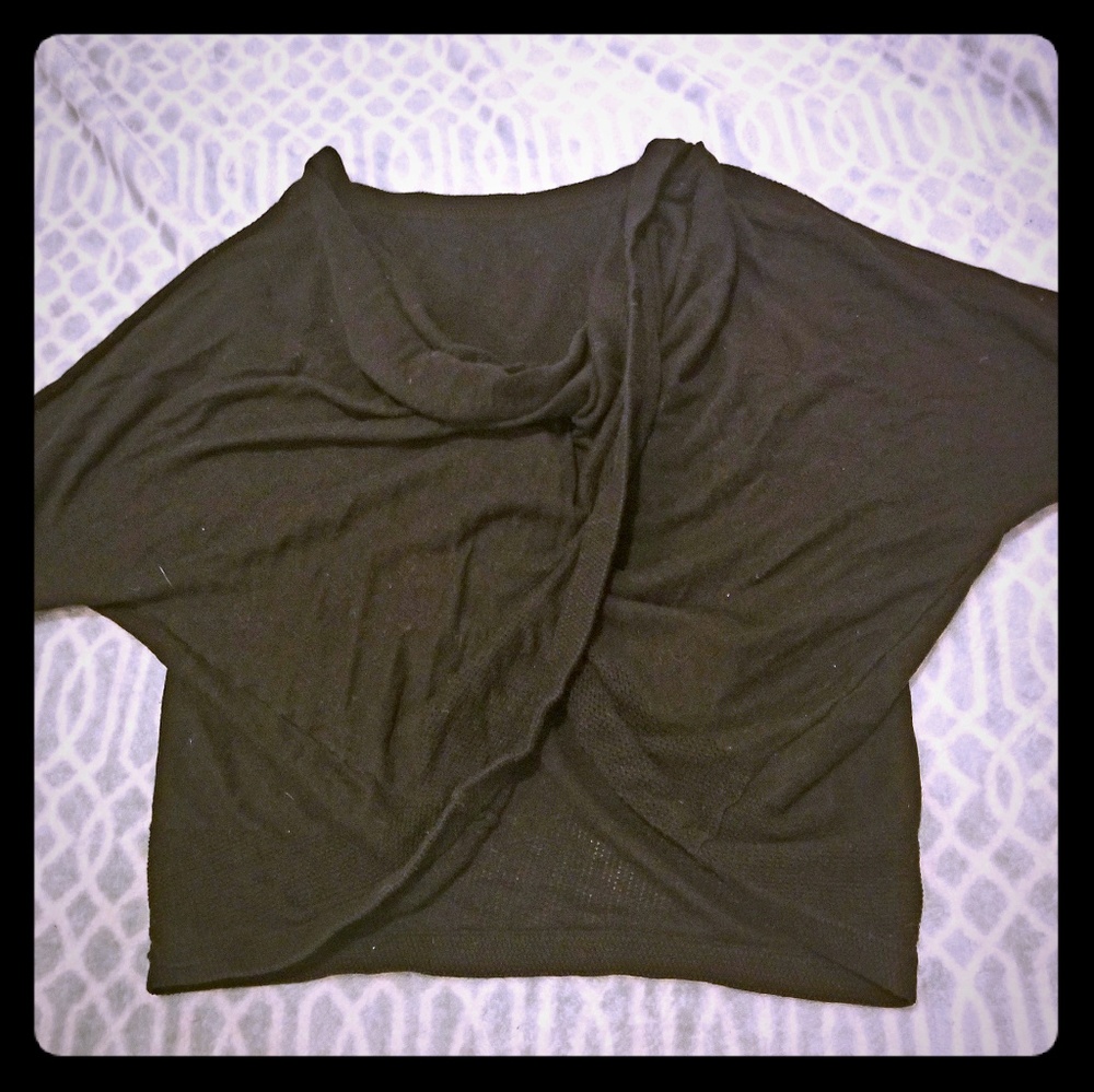 Victoria's secret black wrap top